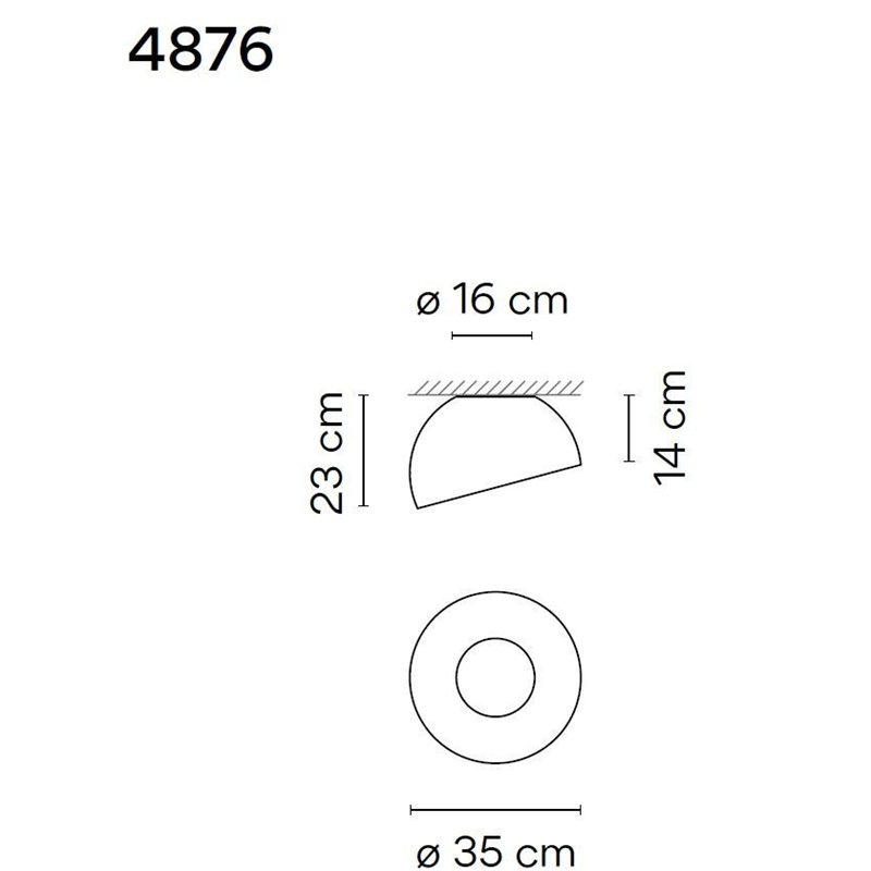 Vibia Duo Slated 35 plafonnier