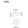 Vibia Duo Slated 35 plafonnier