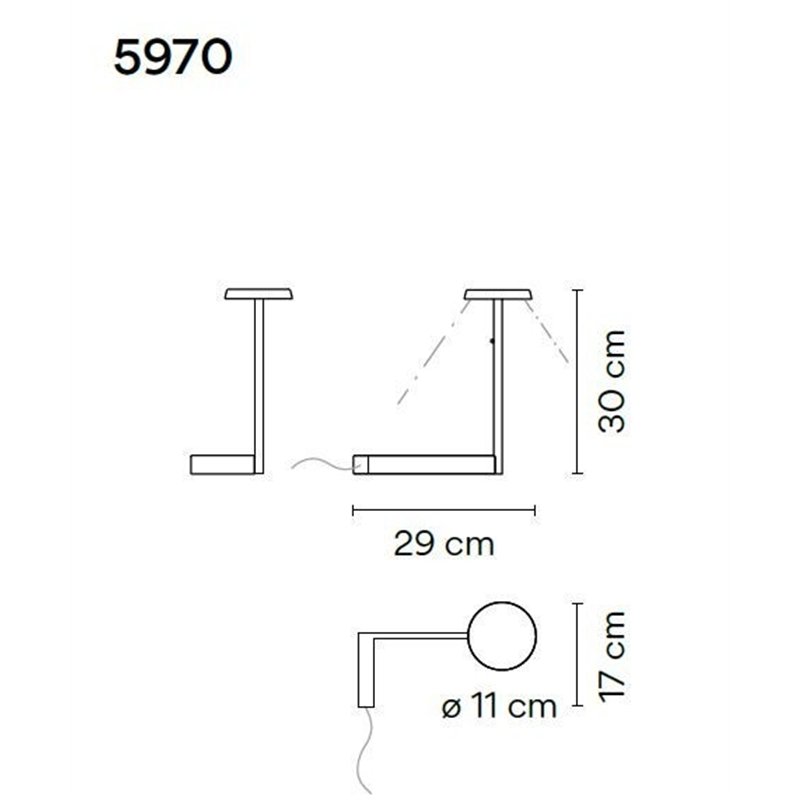 Vibia Flat 30 lampe de table