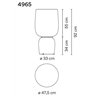 Vibia Ghost 92 lampe de table