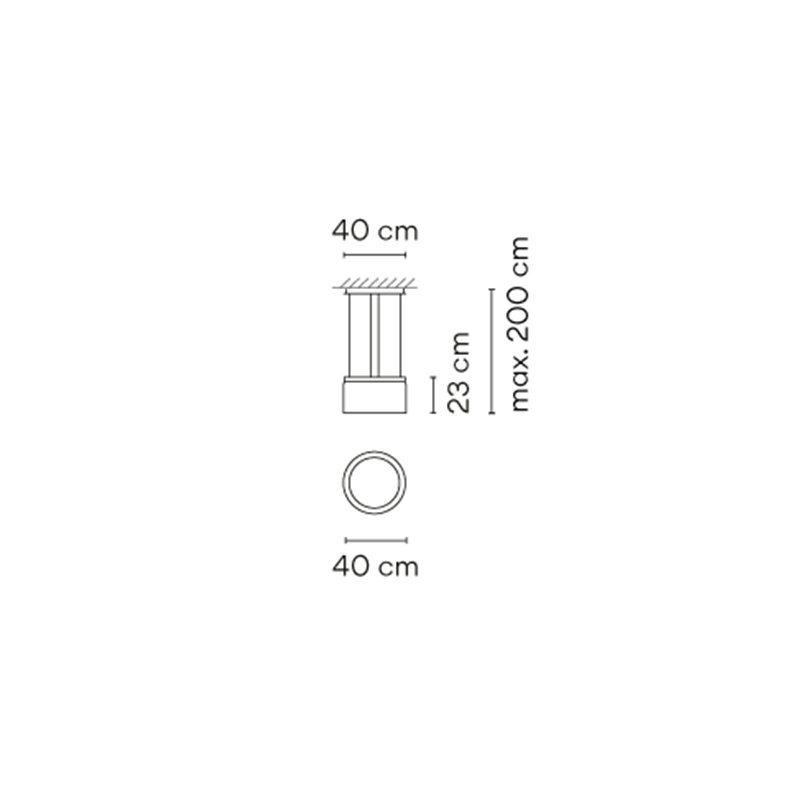 Vibia Guise 23X40 Sensor lampe a suspension
