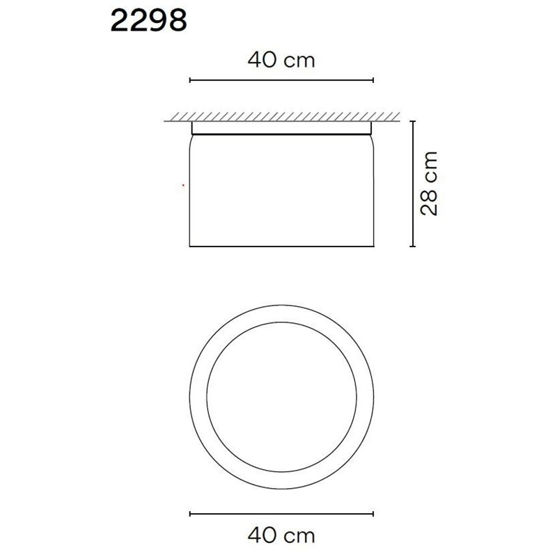 Vibia Guise 27X40 plafonnier