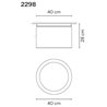 Vibia Guise 27X40 plafonnier