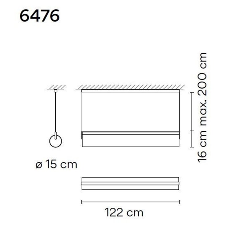 Vibia Kontorno Closed 122 lampe a suspension