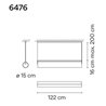 Vibia Kontorno Closed 122 lampe a suspension