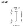 Vibia North 16 lampe a suspension