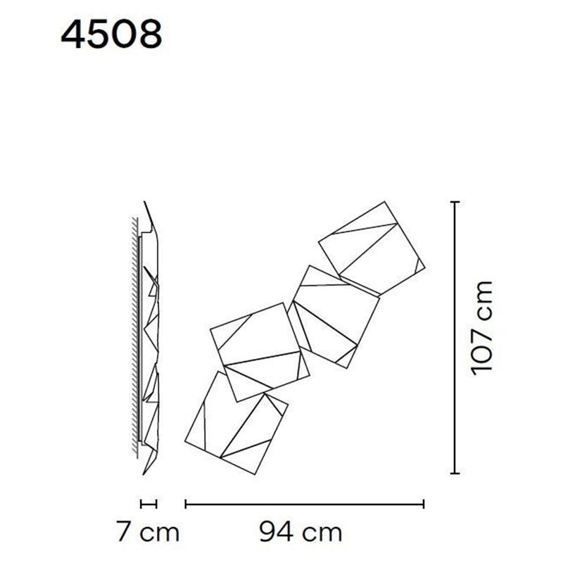 Vibia Origami Quad applique