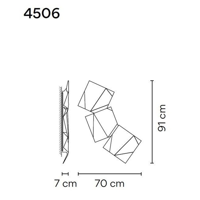 Vibia Origami Triple applique