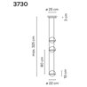 Vibia Palma Vertical 6X 80 lampe a suspension