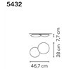 Vibia Puck 2X 46,7 plafonnier