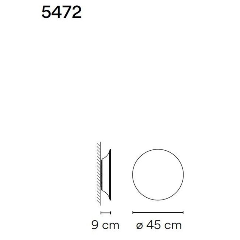 Vibia Puck Wall Art 45 applique