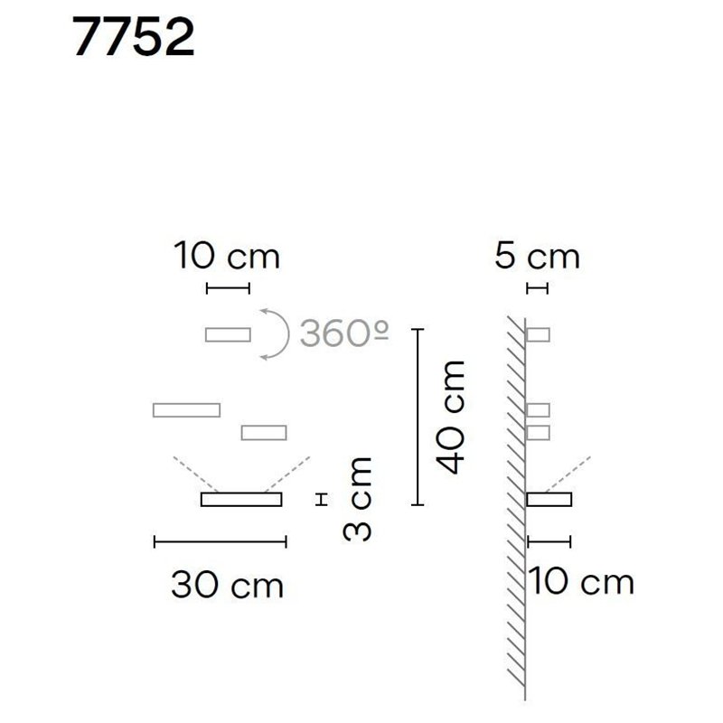 Vibia Set 18 3X applique