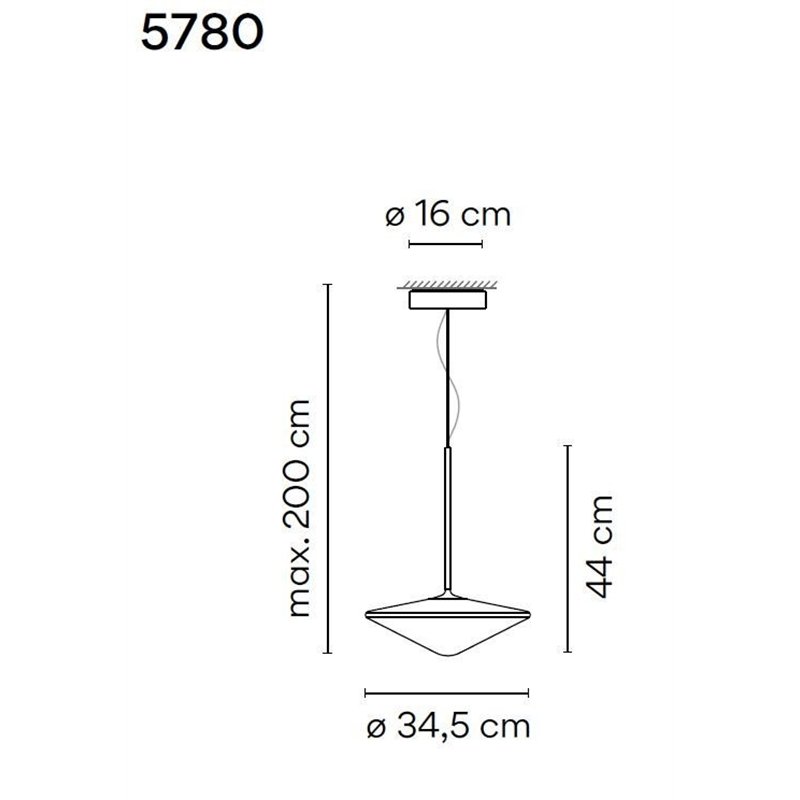 Vibia Tempo 34,5 lampe a suspension