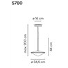 Vibia Tempo 34,5 lampe a suspension