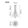 Vibia Wireflow Chandelier 279 lampe a suspension