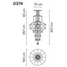 Vibia Wireflow Chandelier 307 lampe a suspension