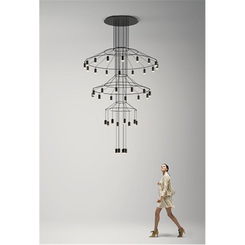 Vibia Wireflow Chandelier 307 - 0374 lampe a suspension