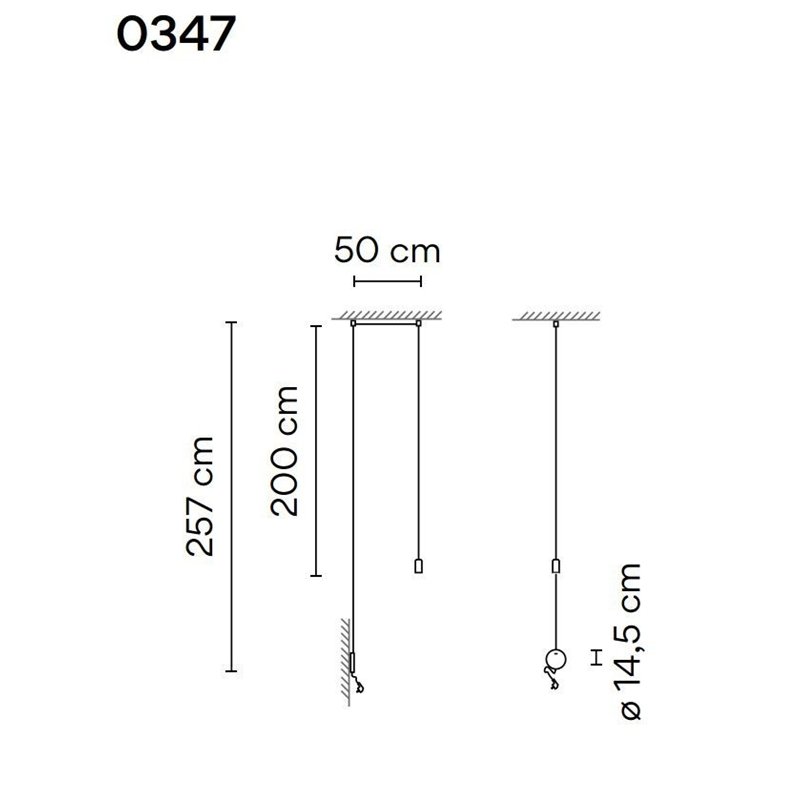 Vibia Wireflow Free-Form 1X lampe a suspension