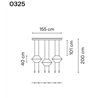 Vibia Wireflow Lineal 6A lampe a suspension