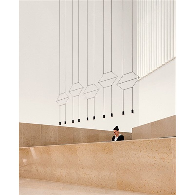 Vibia Wireflow Lineal 6A - 0325 lampe a suspension