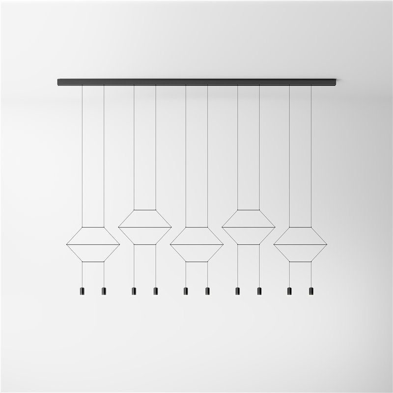 Vibia Wireflow Lineal 10A lampe a suspension