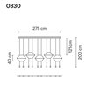 Vibia Wireflow Lineal 10A lampe a suspension