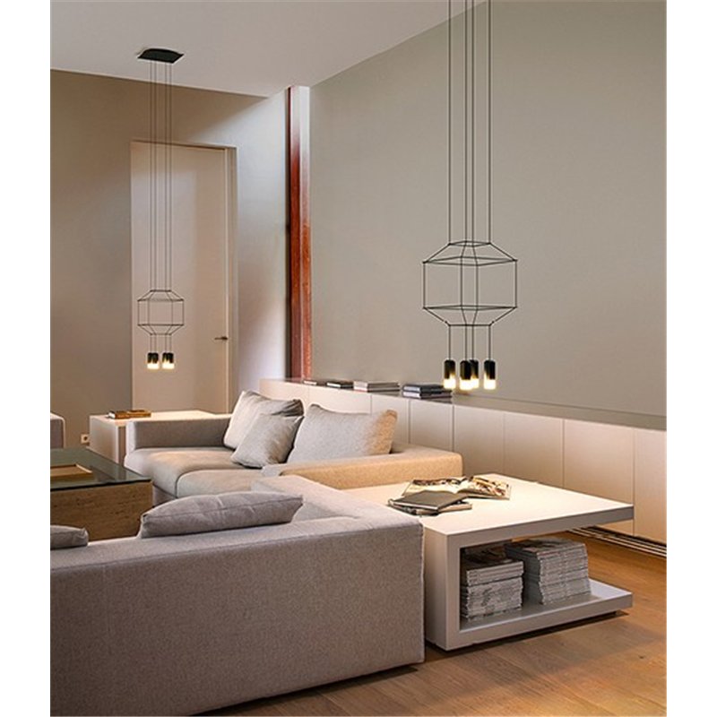 Vibia Wireflow Square 64 - lampe a suspension