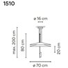 Vibia Flamingo 2X Small lampe a suspension