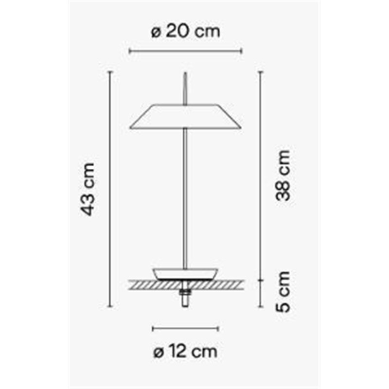 Vibia Mayfair Mini Base - 5496 lampe de table