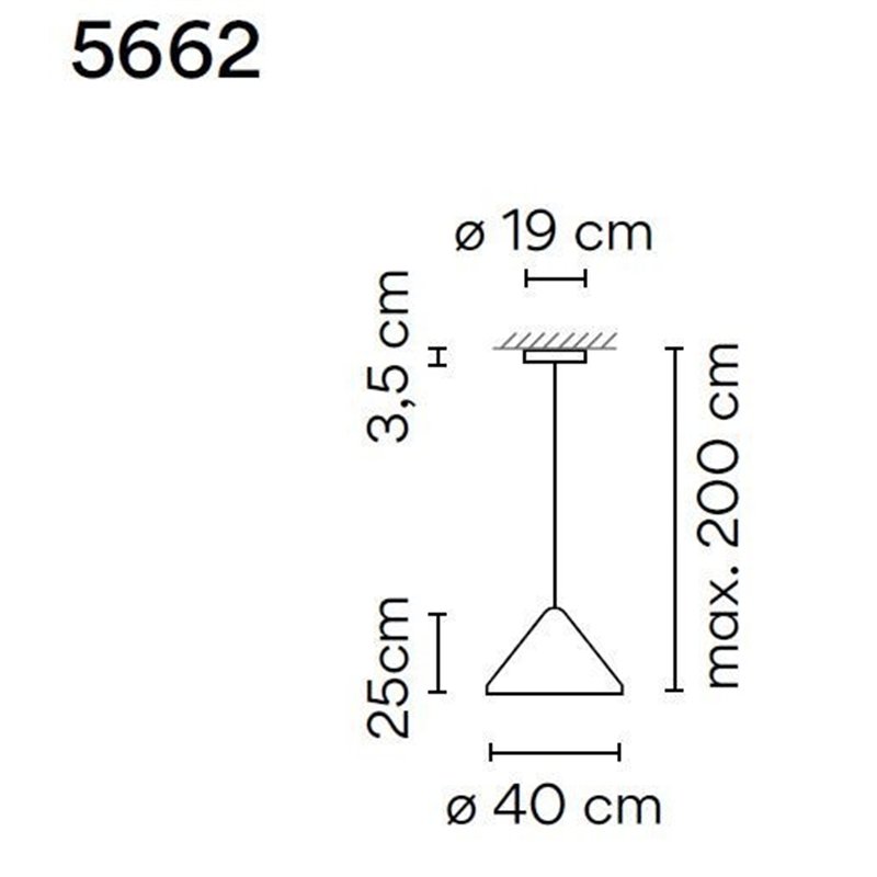 Vibia North 40 lampe a suspension