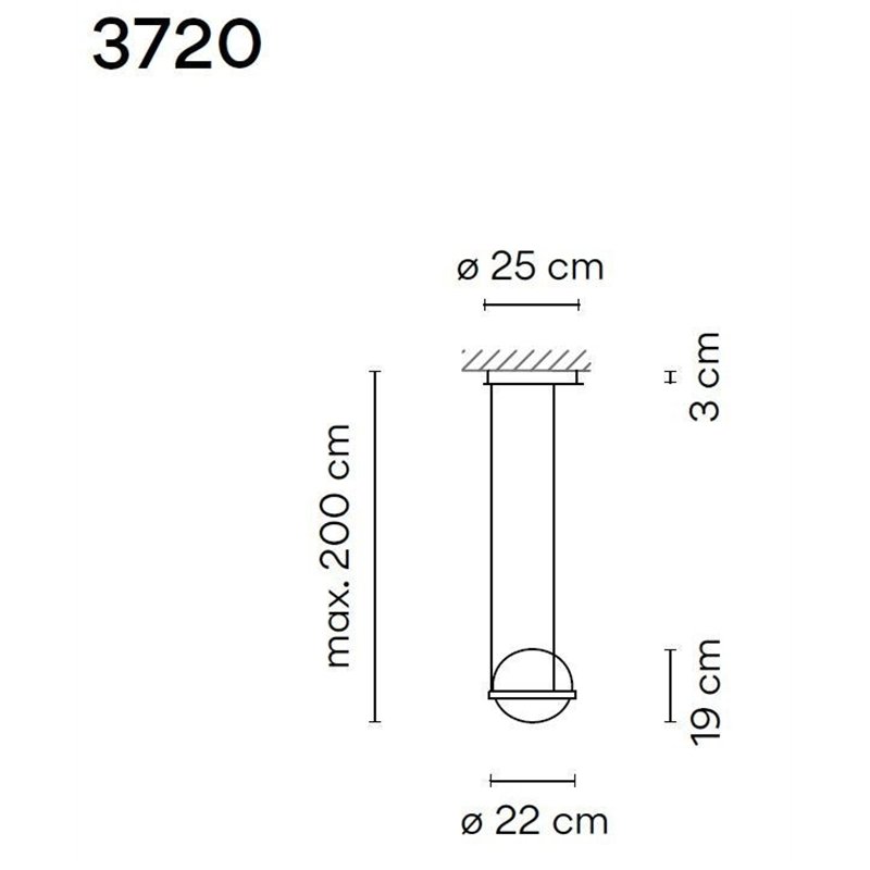 Vibia Palma Vertical 2X 19 lampe a suspension