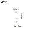 Vibia Palo Alto 90 lampadaire extérieurs