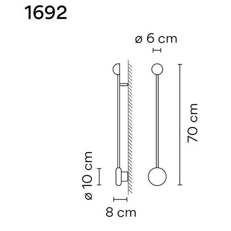 Vibia Pin 1X 70 applique