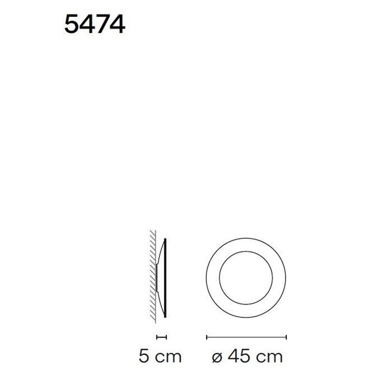Vibia Puck Wall Art Ring 45 applique