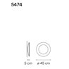 Vibia Puck Wall Art Ring 45 applique