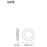 Vibia Puck Wall Art Ring 60 applique