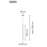 Vibia Slim 1X 100 lampe a suspension