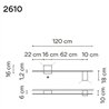 Vibia Structural 2X Extended 120 applique