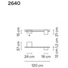 Vibia Structural 2X Extended 120 plafonnier