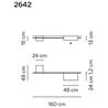 Vibia Structural 2X Extended 160 plafonnier