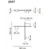 Vibia Structural 3X Extended 160 plafonnier