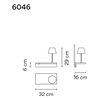 Vibia Suite 16 Right Read applique
