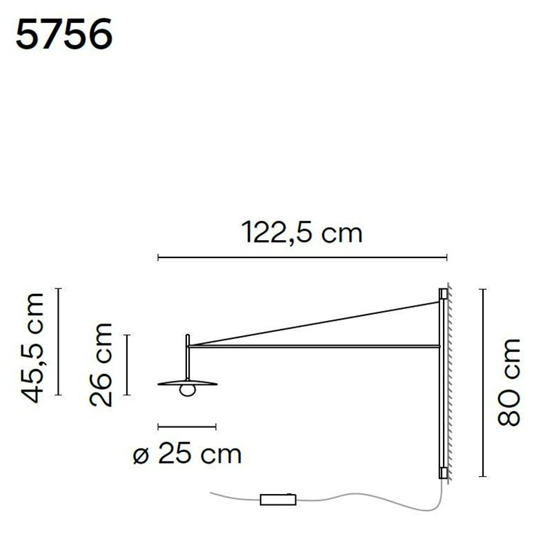 Vibia Tempo 122,5 applique