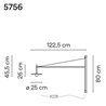 Vibia Tempo 122,5 applique