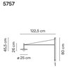 Vibia Tempo 122,5 Recessed applique