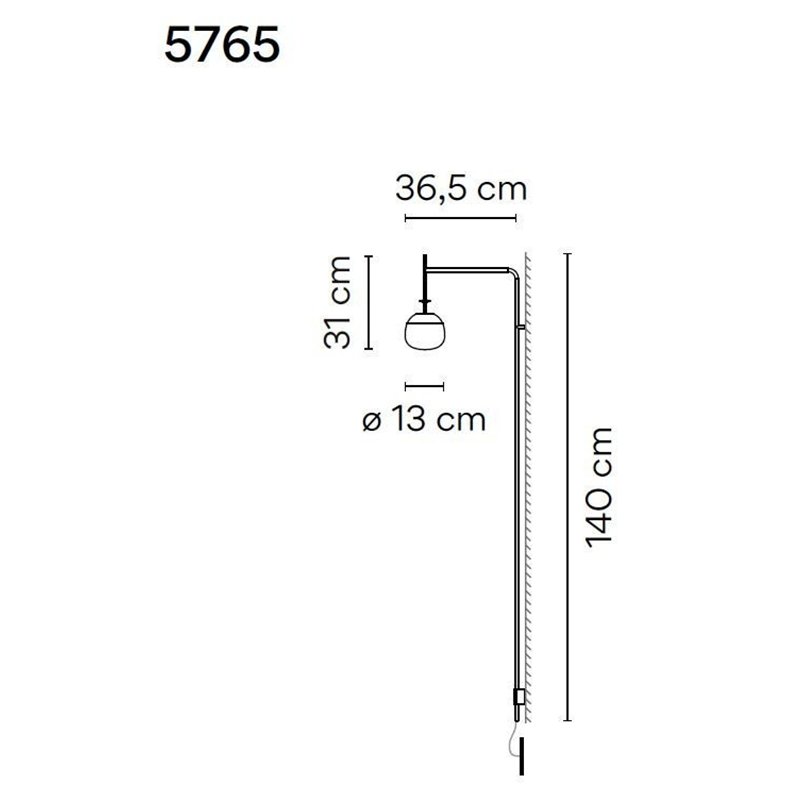 Vibia Tempo 36,5 Recessed applique
