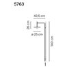 Vibia Tempo 42,5 Recessed applique