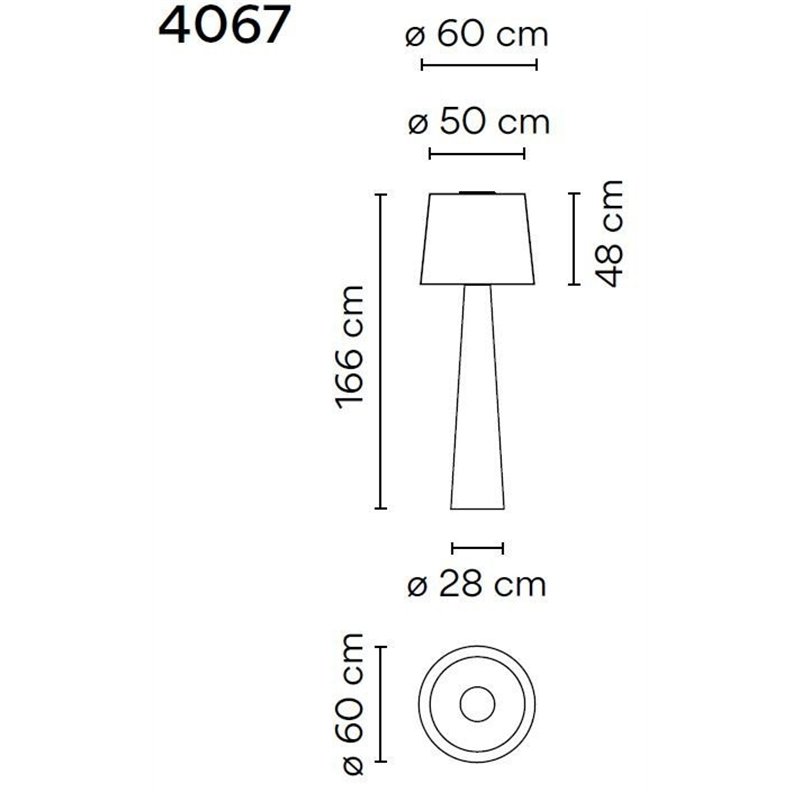 Vibia Wind 166 lampadaire extérieurs