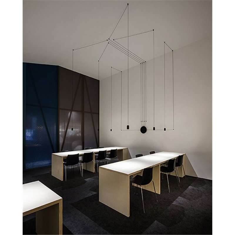 Vibia Wireflow Free-Form Straight - lampe a suspension