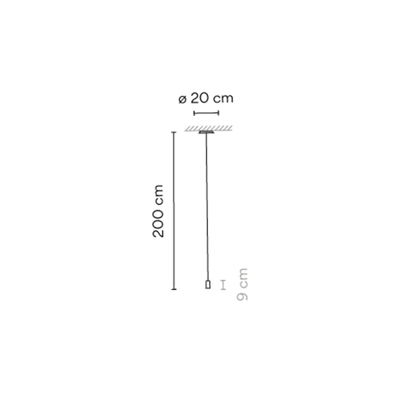 Vibia Wireflow Free-Form Straight-Pressed Glass - 0345 lampe a suspension